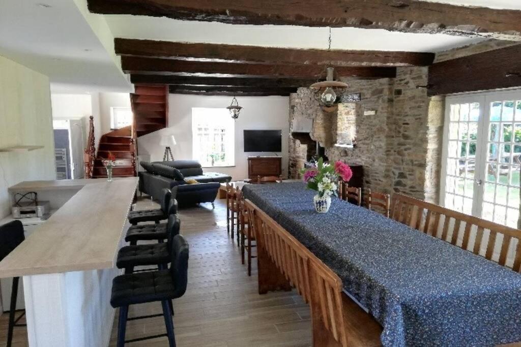 Gîte de charme 14 personnes labellisé Clévacances 3 étoiles Sainte-Seve Extérieur photo